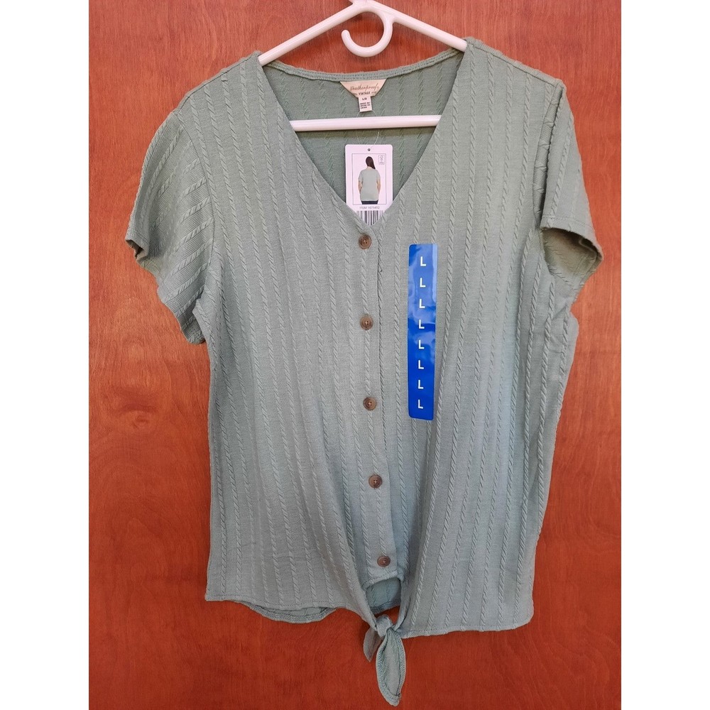 Weatherproof Vintage Green Shirt - Size L